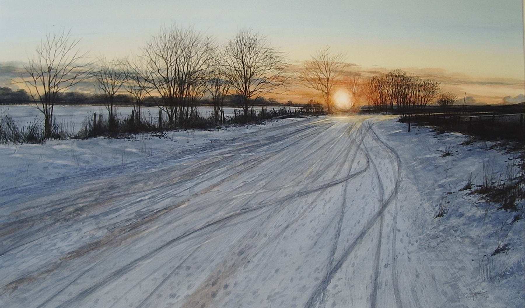 A Winter Sunset